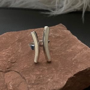 .925 Large Double Bar Sterling Silver Ring